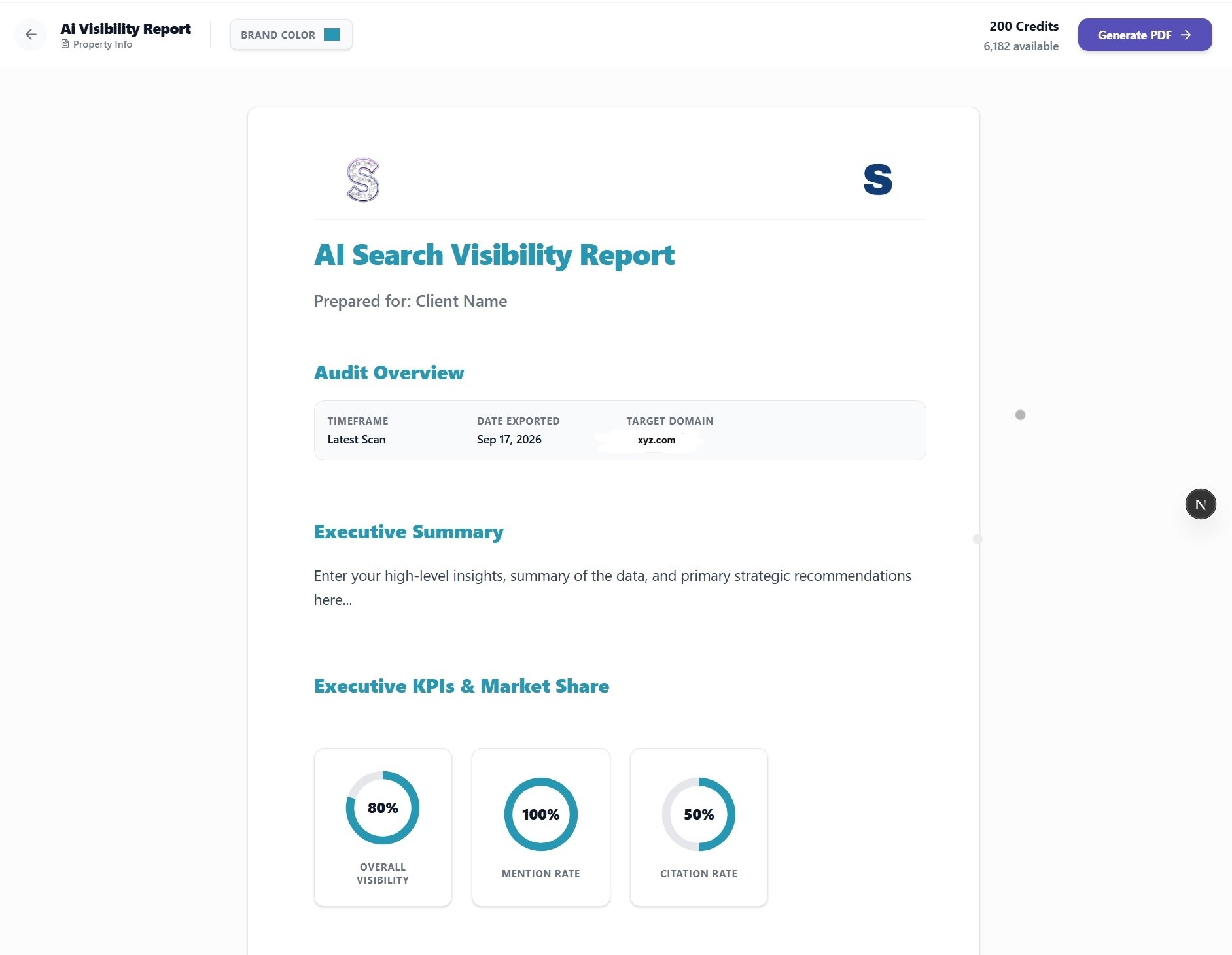 Export Client-Ready GEO Reports Instantly